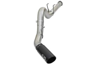 Picture of aFe ATLAS 5in DPF-Back Alum Steel Exhaust System w-Black Tip 2017 Ford Diesel Trucks V8-6-7L td