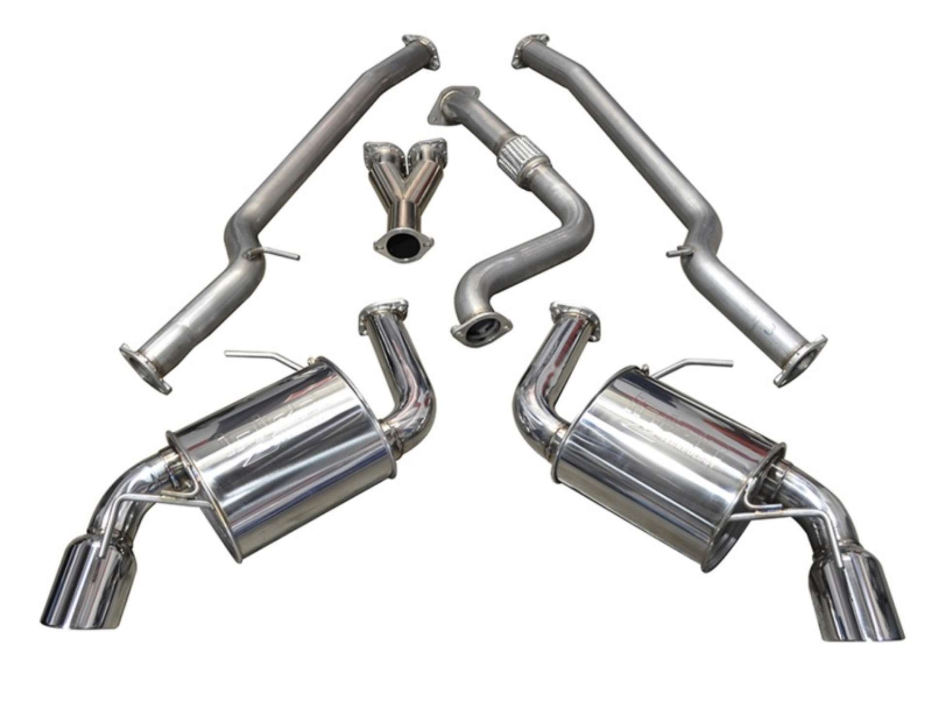 Picture of Injen 16-20 Chevy Camaro 2-0L 4 Cyl Full 3in Cat-Back Stainless Steel Exhaust w-SS Flanges & Y Pipe