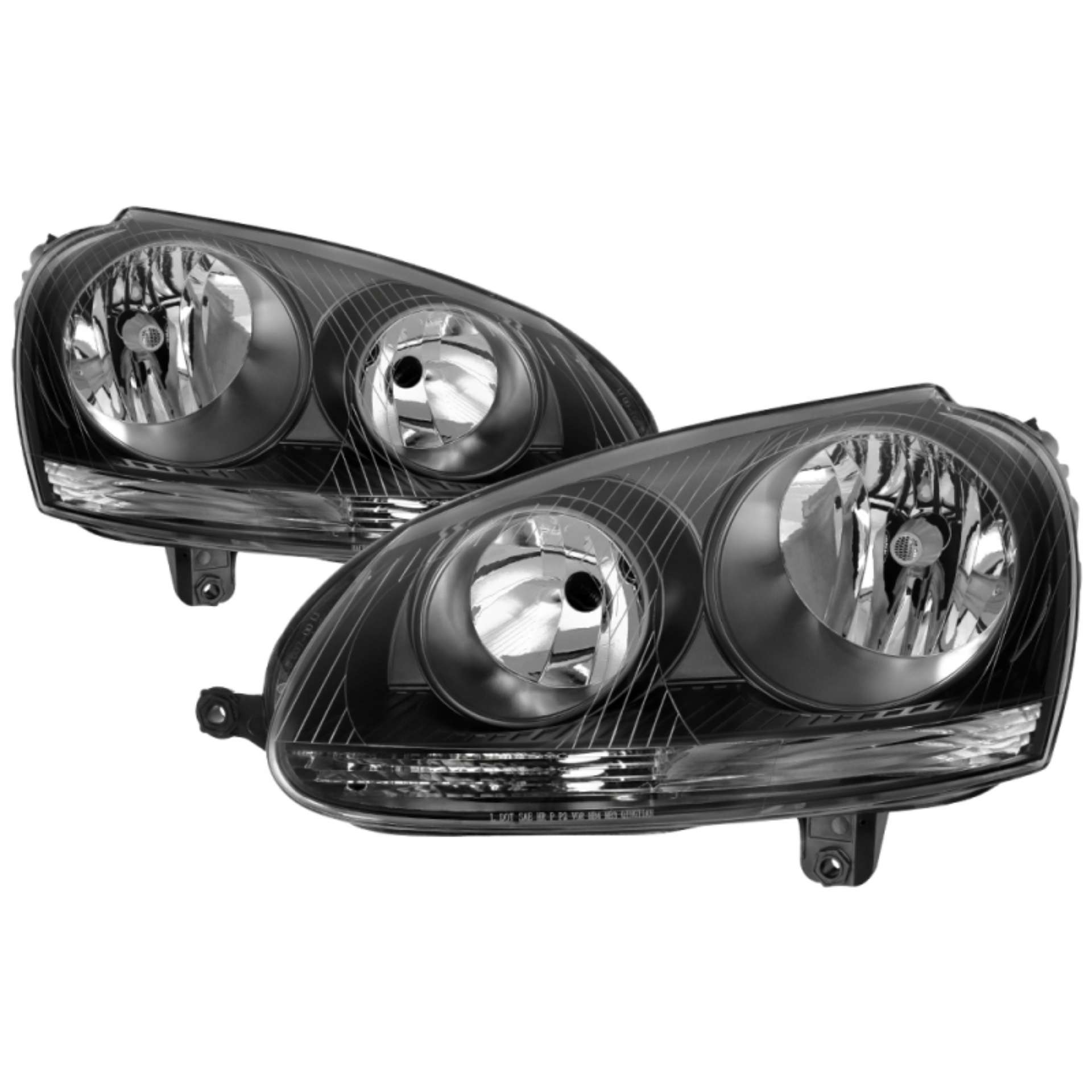 Picture of xTune Volkswagen Golf 06-09 OEM Style Headlights Black - OEM Black HD-JH-VJ06-BK