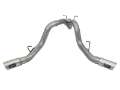 Picture of aFe Large Bore-HD 4in 409-SS DPF-Back Exhaust w-Dual Polished Tips 2017 GM Duramax V8-6-6L td L5P