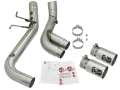 Picture of aFe Victory Series 4in 409-SS DPF-Back Exhaust w- Dual Polished Tips 2017 GM Duramax V8-6-6Ltd L5P