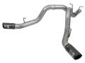 Picture of aFe LARGE BORE-HD 4in 409-SS DPF-Back Exhaust w-Dual Black Tips 2017 GM Duramax V8-6-6L td L5P