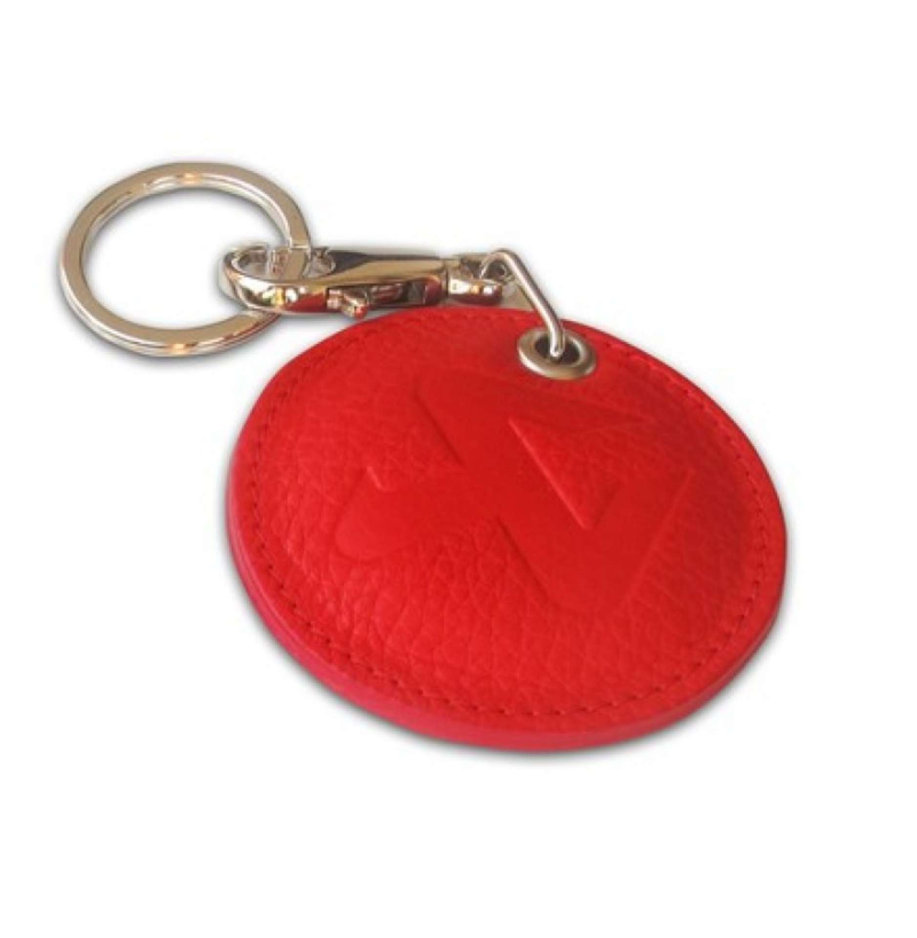 Picture of Akrapovic Round Leather Keychain - red