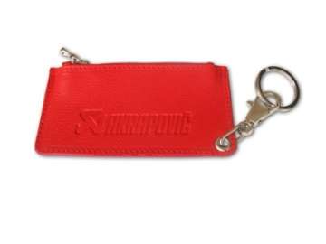 Picture of Akrapovic Leather Zip Keychain - red