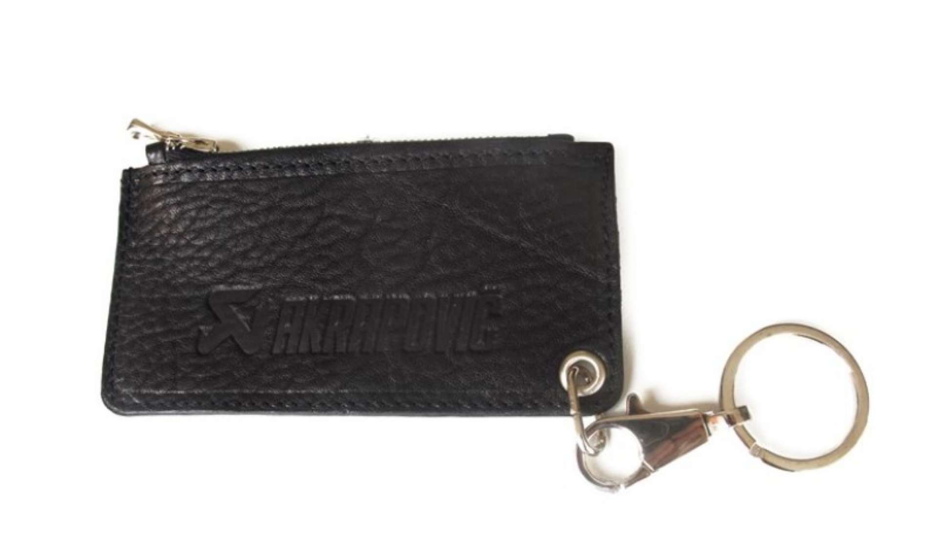 Picture of Akrapovic Leather Zip Keychain - black