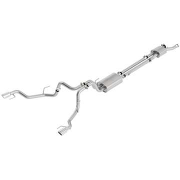 Picture of Ford Racing 2017 F-150 Raptor 3-5L Touring Cat-Back Exhaust System Dual Rear Exit w- Chrome Tips