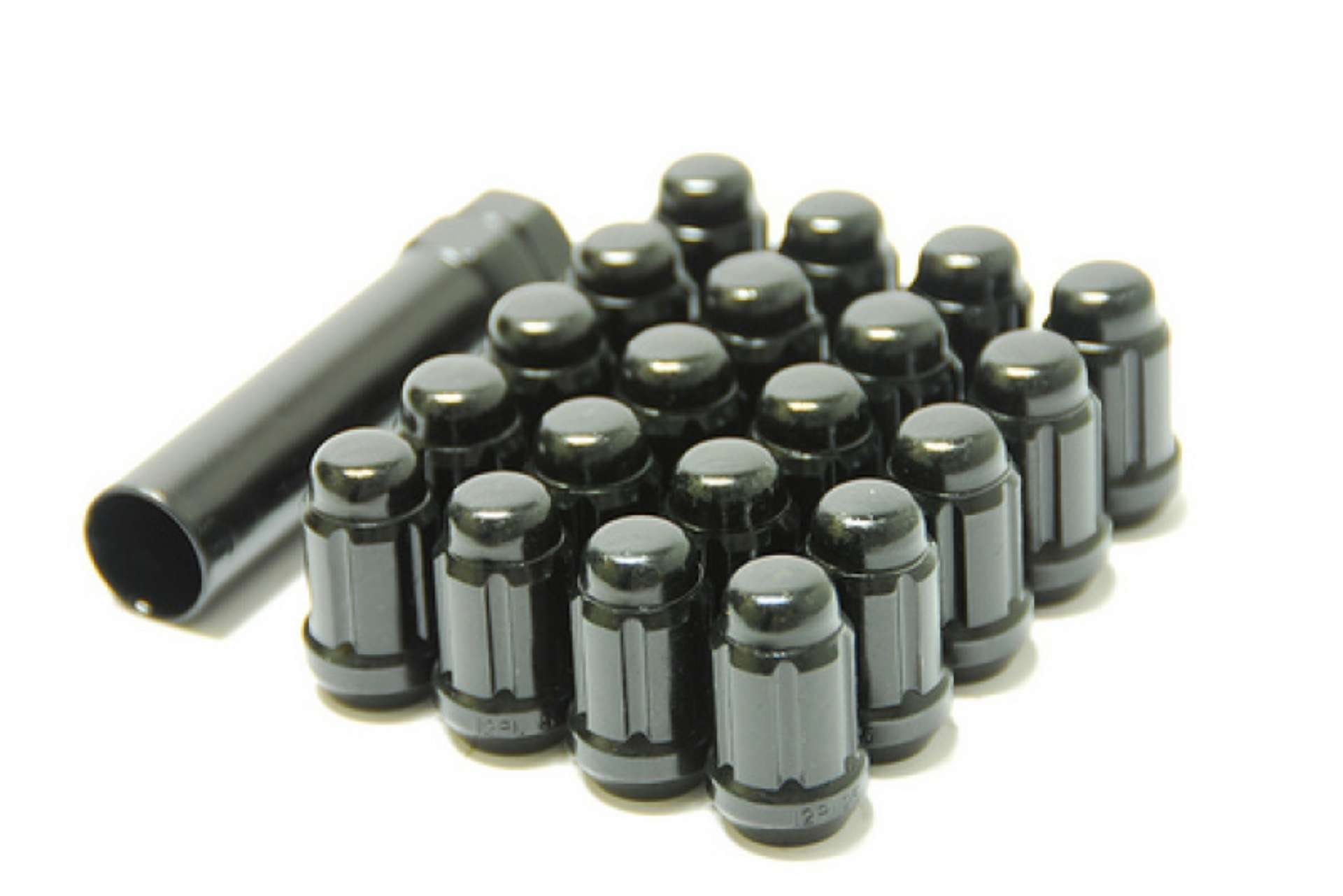 Picture of Wheel Mate Muteki Closed End Lug Nuts - Black Chrome 12x1-25