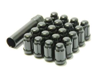 Picture of Wheel Mate Muteki Closed End Lug Nuts - Black Chrome 12x1-25