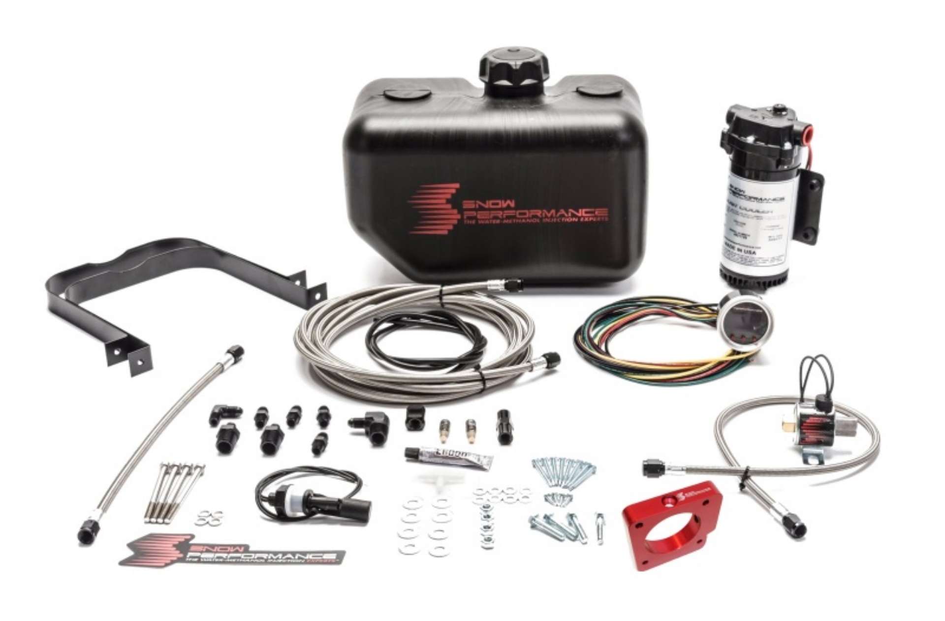 Picture of Snow Performance 05-14 STI Stg 2 Boost Cooler Water Injection Kit w-SS Brd Line & 4AN Fittings