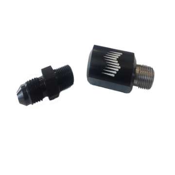 Picture of Snow Performance 1-8in- NPT Female to 4AN Male Low Profile Water Nozzle Holder 4AN Elbow