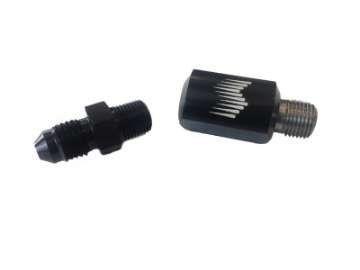 Picture of Snow Performance 1-8in NPT Female to 4AN Male Low Profile Straight Nozzle Holder