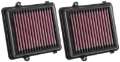 Picture of K&N 16-17 Honda CRF1000L Africa Twin 998 Replacement Drop In Air Filter 2 Per Box