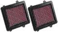 Picture of K&N 16-17 Honda CRF1000L Africa Twin 998 Replacement Drop In Air Filter 2 Per Box