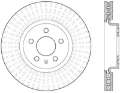 Picture of StopTech 12-16 Audi A4 Cryo Slotted Front Left Sport Brake Rotor