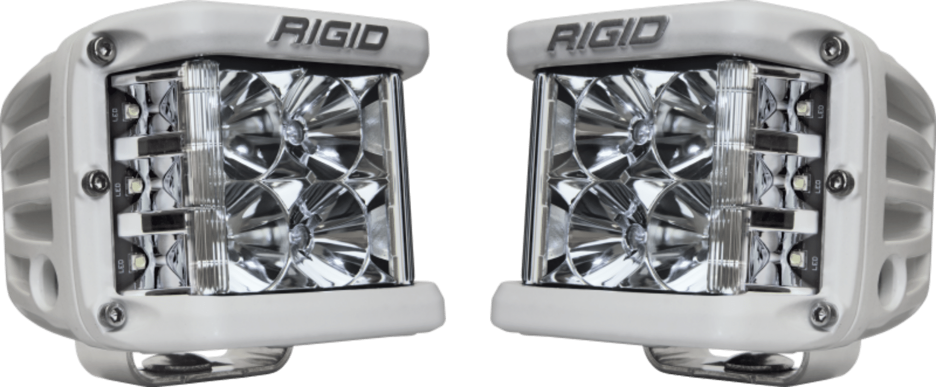 Picture of Rigid Industries D-SS - Flood - Set of 2 - White Housing