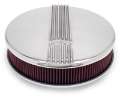 Picture of Edelbrock Air Cleaner Classic Series Round Aluminum Top Cloth Element 14In Dia X 3 9In Polished