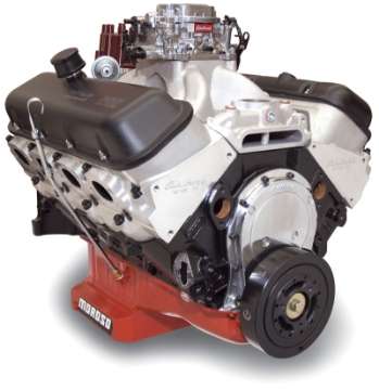 Picture of Edelbrock Crate Engine Edelbrock-Pat Musi 555 RPM XT BBC 675 HP Stock Exhaust Port Location