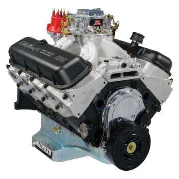 Picture of Edelbrock Crate Engine Edelbrock-Pat Musi 555 RPM XT BBC 675 HP Stock Exhaust Port Location