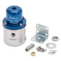 Picture of Edelbrock Fuel Pressure Regulator Carbureted 160 GPH 5-10 PSI 3-8In In-Out 3-8In Return Blue-Clear