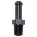 Picture of Edelbrock Hose End Straight 1-4In NPT to 3-8In Barb Black Anodize