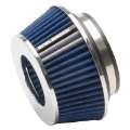 Picture of Edelbrock Air Filter Pro-Flo Series Conical 3 7In Tall Blue-Chrome