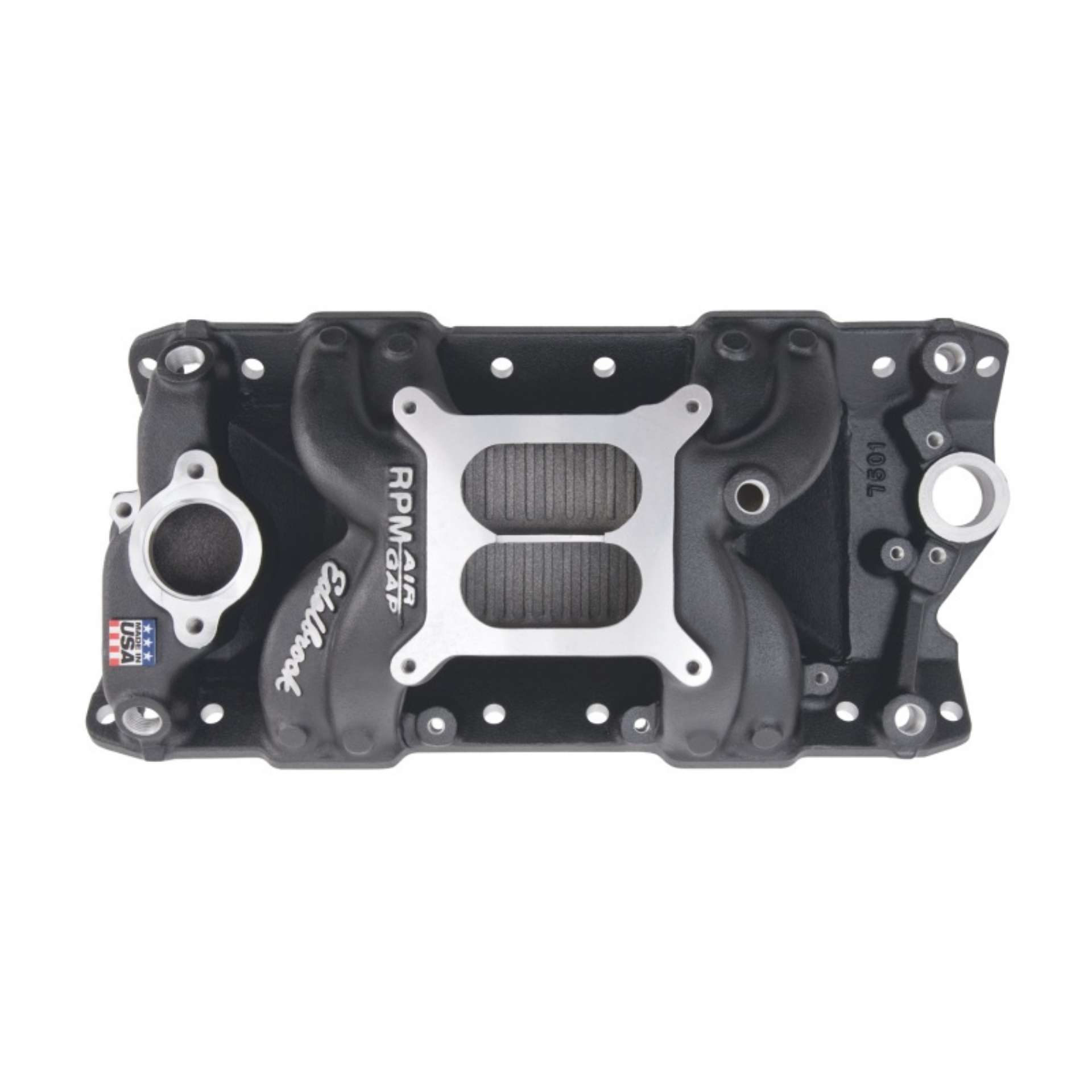 Picture of Edelbrock Intake Manifold RPM Air-Gap Small-Block Chevy 262-400 Black