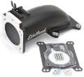 Picture of Edelbrock Ultra Low Profile Intake Elbow 90mm Throttle Body to Square-Bore Flange Black Finish