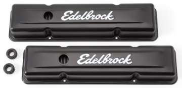 Picture of Edelbrock Valve Cover Signature Series Chevrolet 1959-1986 262-400 CI V8 Low Black