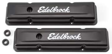 Picture of Edelbrock Valve Cover Signature Series Chevrolet 1959-1986 262-400 CI V8 Low Black