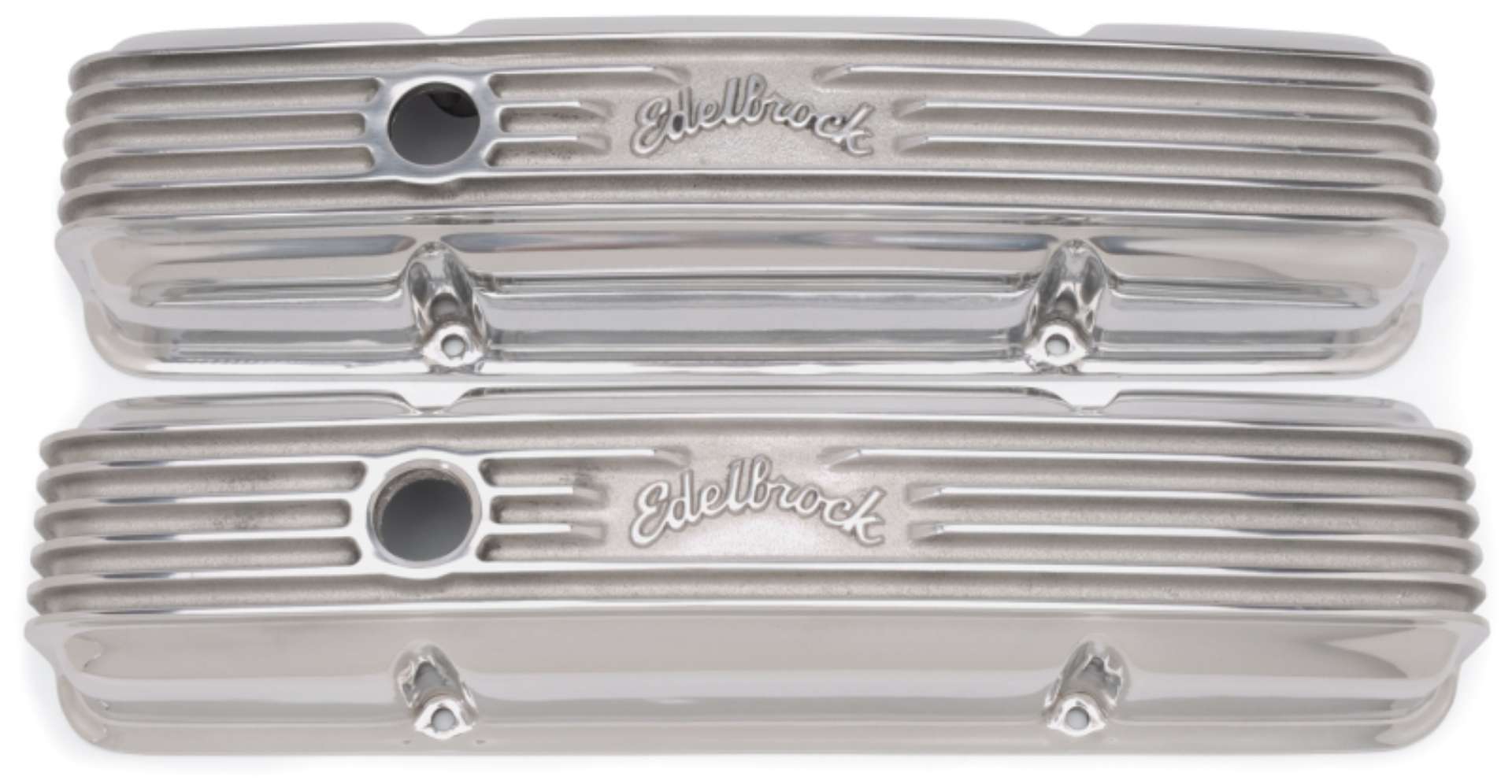 Picture of Edelbrock Valve Cover Classic Series Chevrolet 1959-1986 262-400 CI V8 Polshed