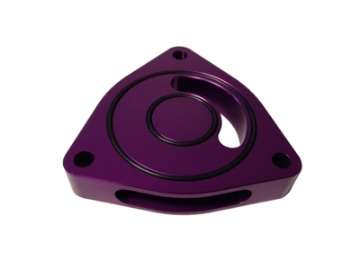 Picture of Torque Solution Blow Off BOV Sound Plate Purple: 2016 + Honda Civic Si