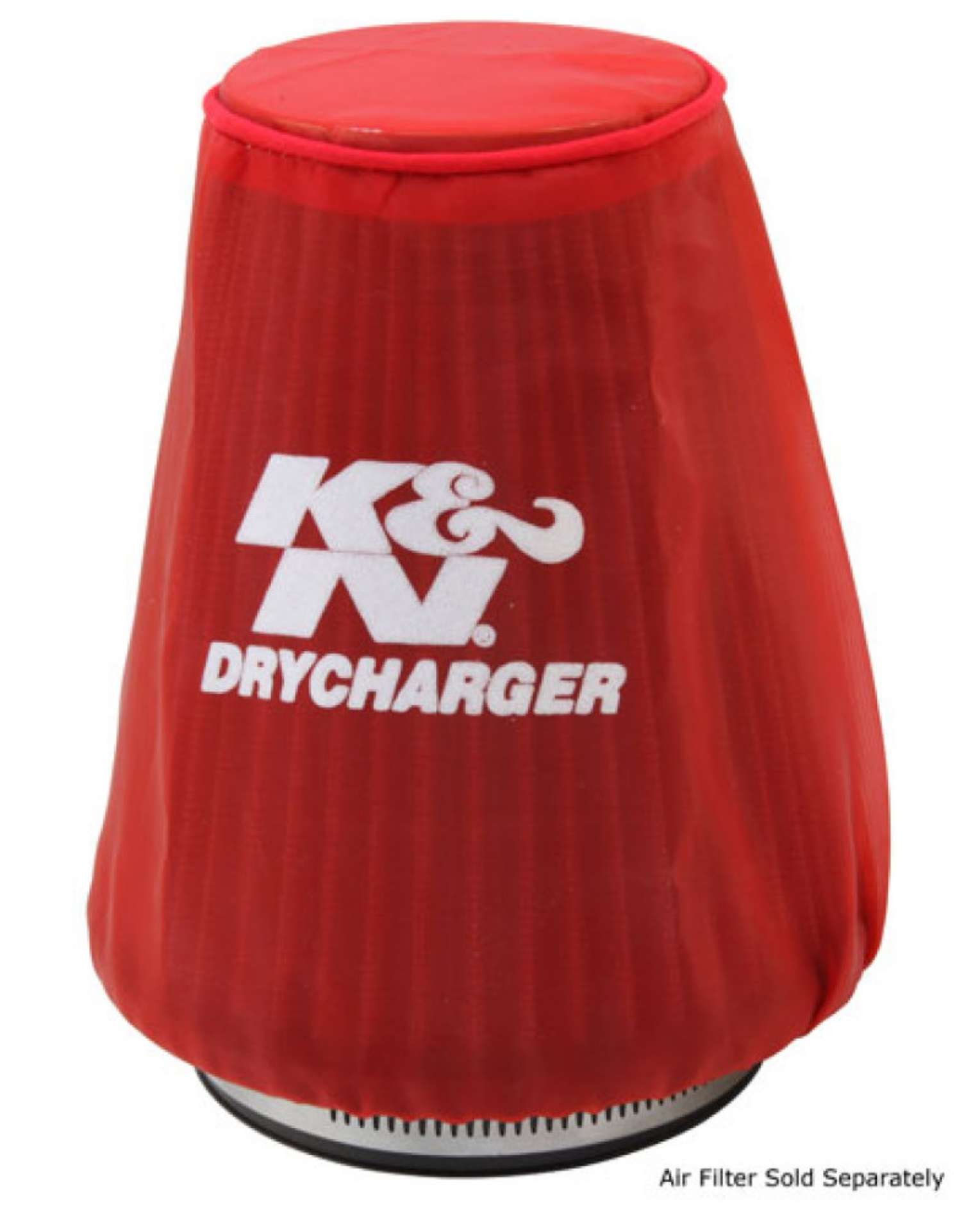 Picture of K&N Red Drycharger 5-25in x 3in Round Tapered Air Filter Wrap