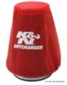 Picture of K&N Red Drycharger 5-25in x 3in Round Tapered Air Filter Wrap