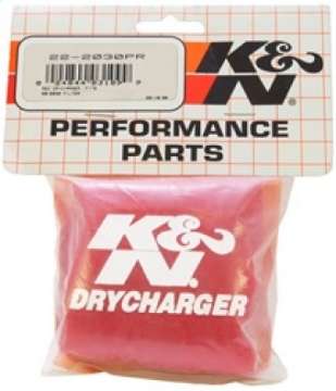 Picture of K&N Red Drycharger 5-25in x 3in Round Tapered Air Filter Wrap