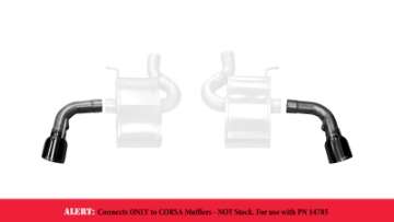 Picture of Corsa 2016-24 Chevy Camaro SS 2-75in Inlet - 4-5in Outlet Black PVD Tip Kit For Corsa ExhaustOnly