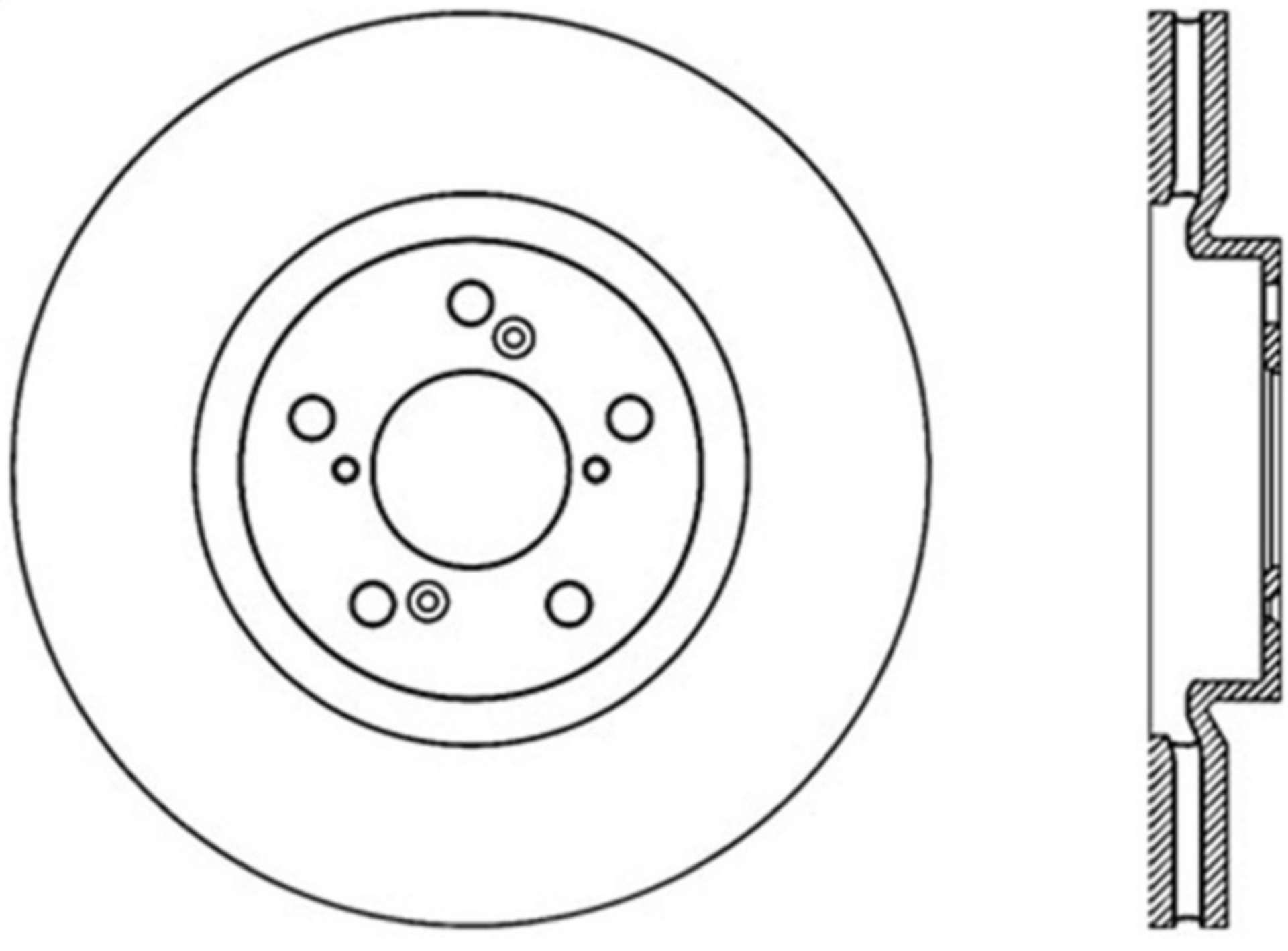 Picture of Stoptech 07-13 Acura MDX - 14-17 Acura RLX Cryo Premium Front Brake Rotor