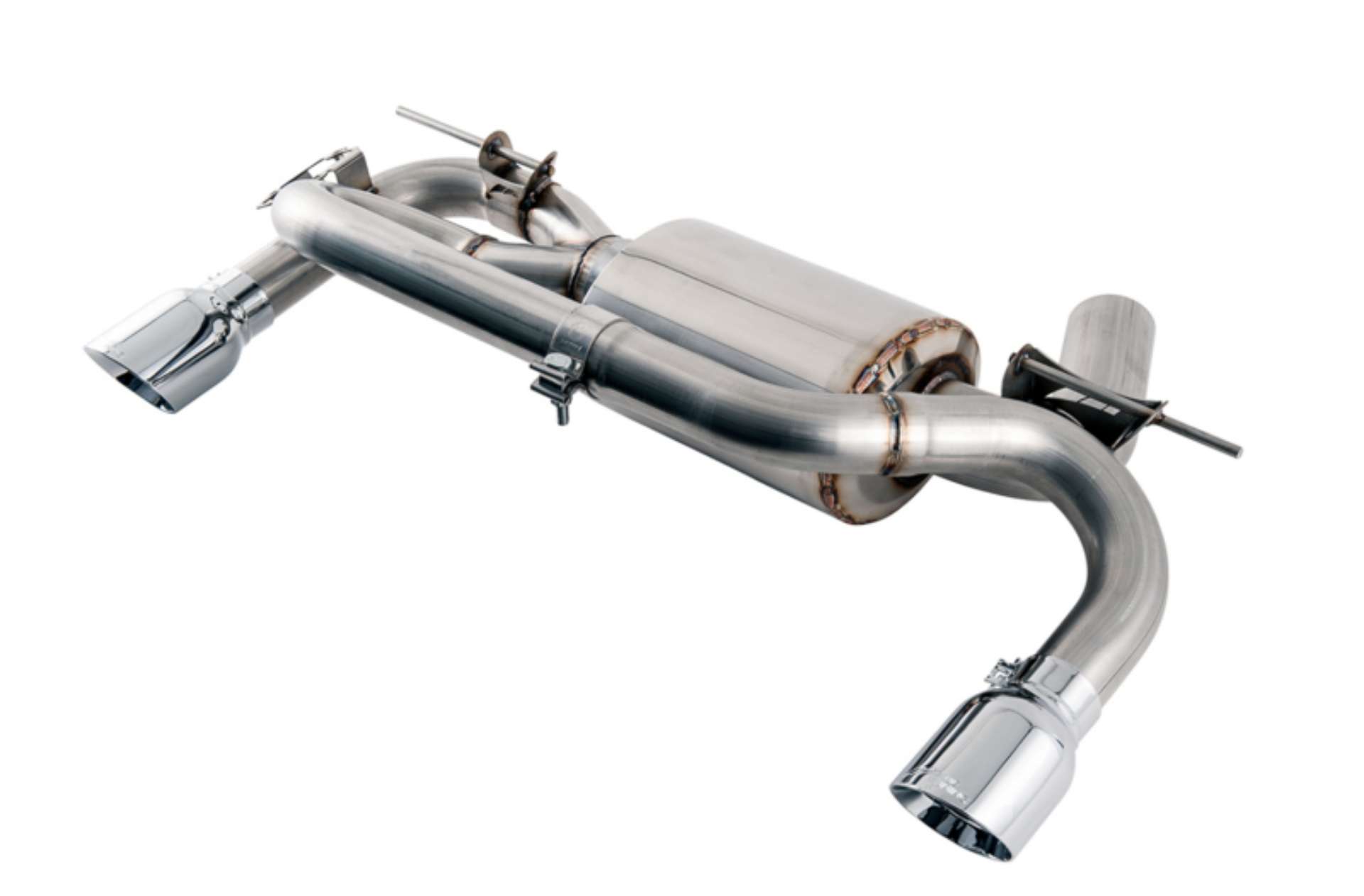 Picture of AWE Tuning BMW F3X 335i-435i Touring Edition Axle-Back Exhaust - Chrome Silver Tips 102mm