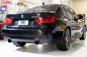 Picture of AWE Tuning BMW F3X 335i-435i Touring Edition Axle-Back Exhaust - Diamond Black Tips 102mm