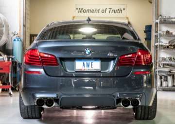 Picture of AWE Tuning BMW F10 M5 Touring Edition Axle-Back Exhaust Diamond Black Tips