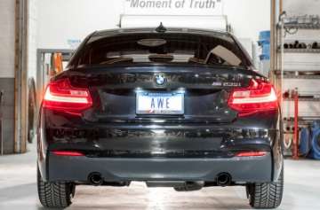 Picture of AWE Tuning BMW F22 M235i - M240i Touring Edition Axle-Back Exhaust - Diamond Black Tips 102mm