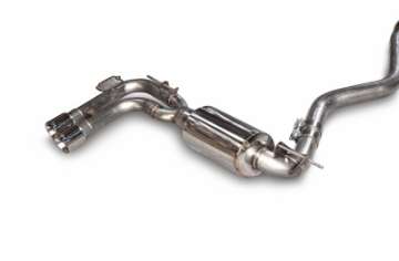 Picture of AWE Tuning BMW F3X 28i - 30i Touring Edition Axle-Back Exhaust Single Side - 80mm Silver Tips