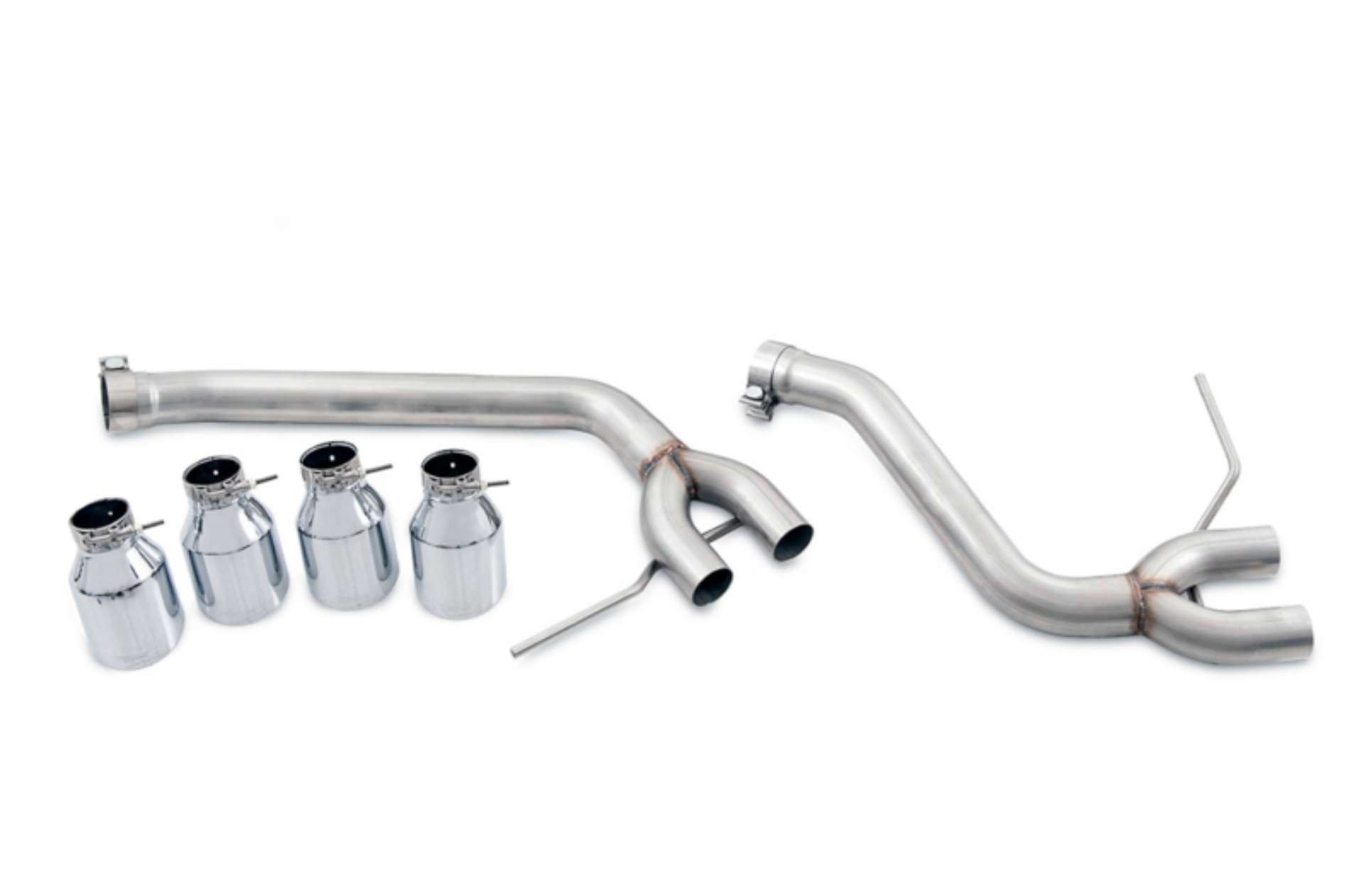 Picture of AWE Tuning Porsche Macan Track Edition Exhaust System - Chrome Silver 102mm Tips