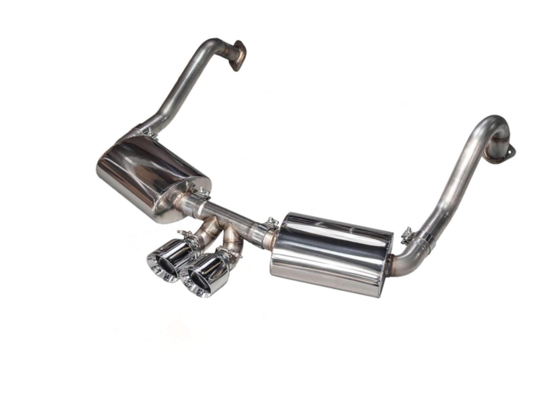 Picture of AWE Tuning Porsche 981 Performance Exhaust System - w-Chrome Silver Tips