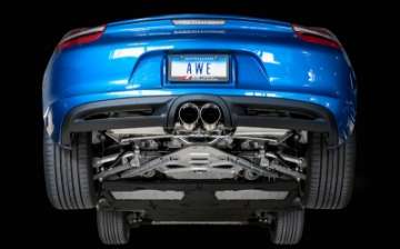 Picture of AWE Tuning Porsche 981 Performance Exhaust System - w-Diamond Black Tips