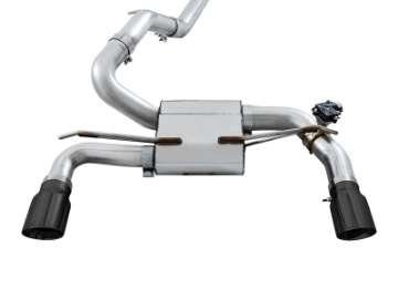 Picture of AWE Tuning Ford Focus RS SwitchPath Cat-back Exhaust - Diamond Black Tips