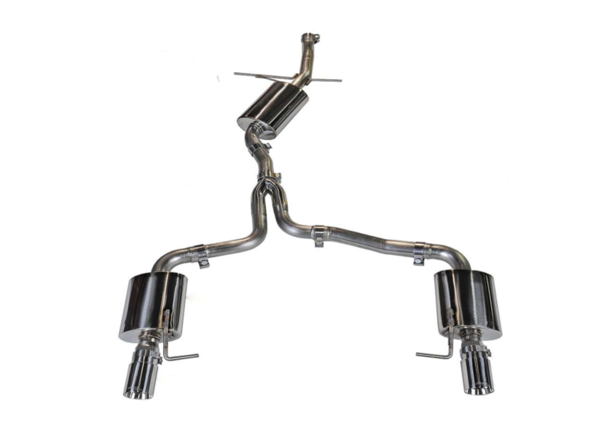 Picture of AWE Tuning Audi B8 A5 2-0T Touring Edition Exhaust - Dual Outlet Polished Silver Tips