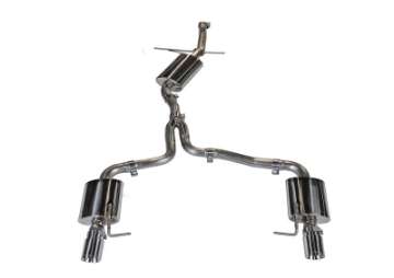 Picture of AWE Tuning Audi B8 A5 2-0T Touring Edition Exhaust - Dual Outlet Polished Silver Tips