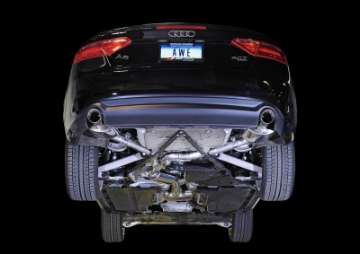 Picture of AWE Tuning Audi B8 A5 2-0T Touring Edition Exhaust - Dual Outlet Polished Silver Tips