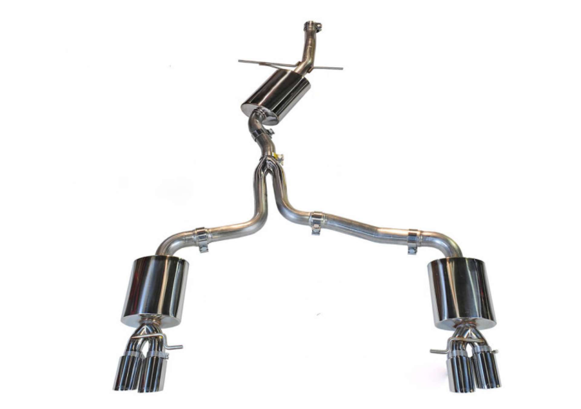 Picture of AWE Tuning Audi B8 A5 2-0T Touring Edition Exhaust - Quad Outlet Diamond Black Tips