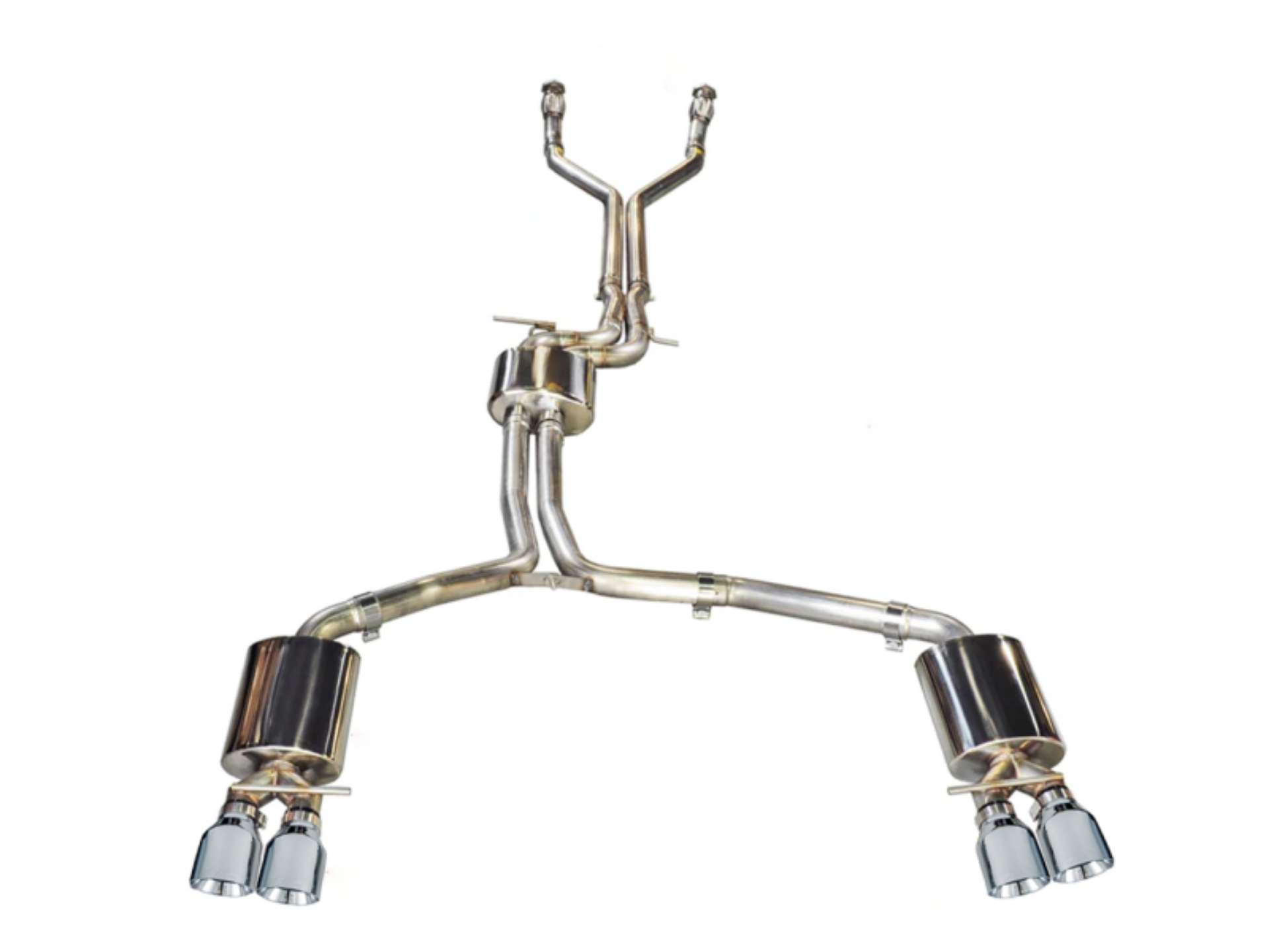 Picture of AWE Tuning Audi C7 - C7-5 S7 4-0T Touring Edition Exhaust - Polished Silver Tips